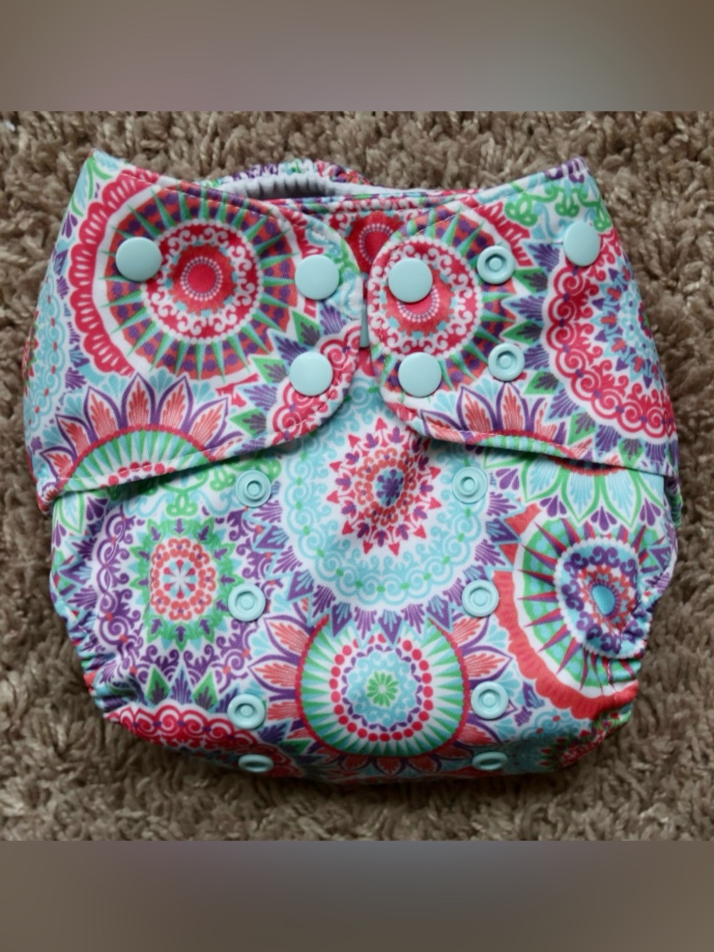 Lalabye Baby Colorful Mandala One Size Cloth Diaper